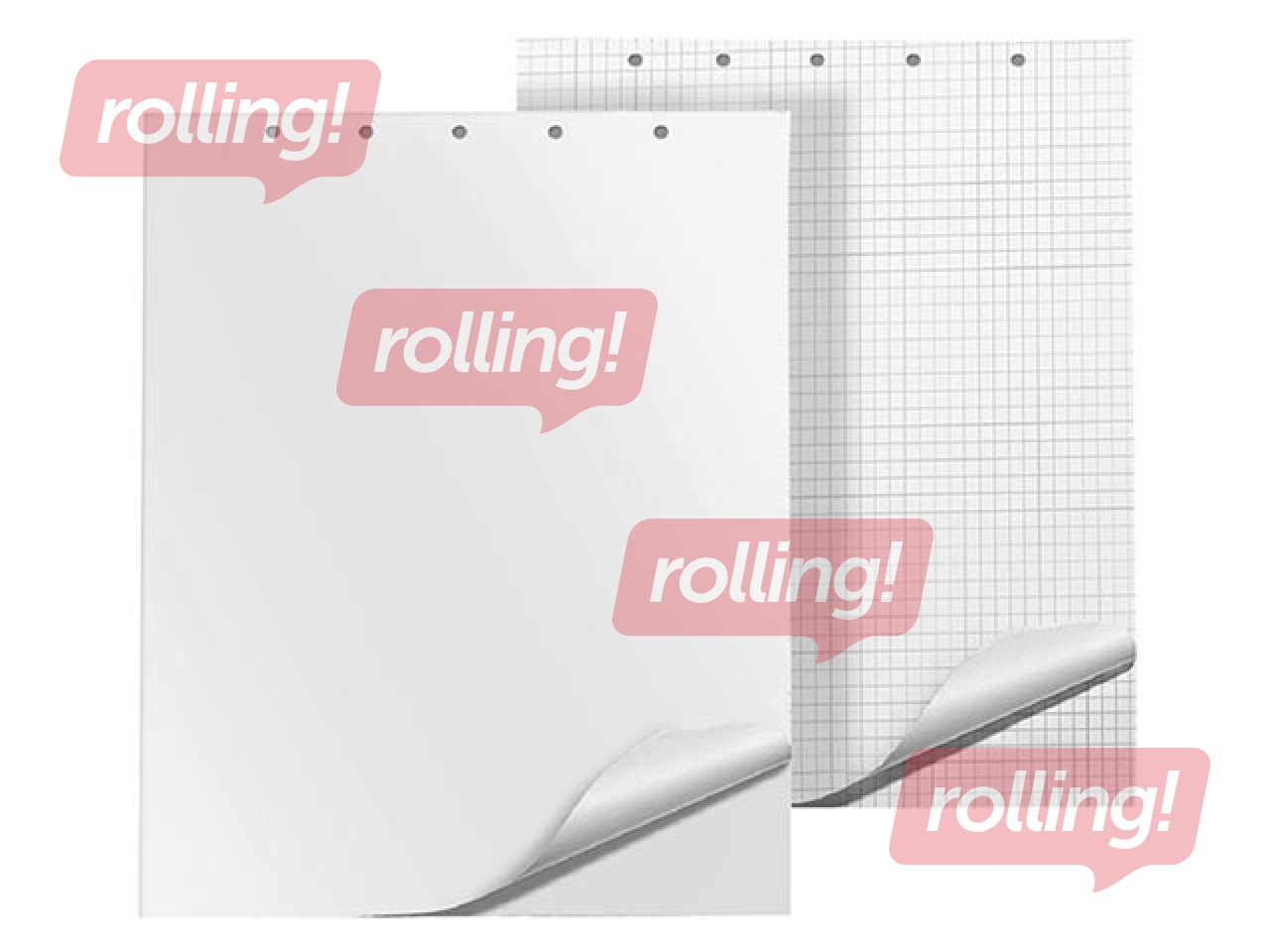 Papīra bloks Flipchart Q-CONNECT, balts, 65x100cm, 50 lapas