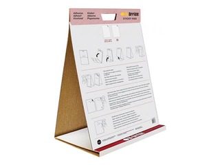 Papīra bloks - tāfele Bi-Office, pašlīmējošs, balts, 50x58.5cm, 20 lapas