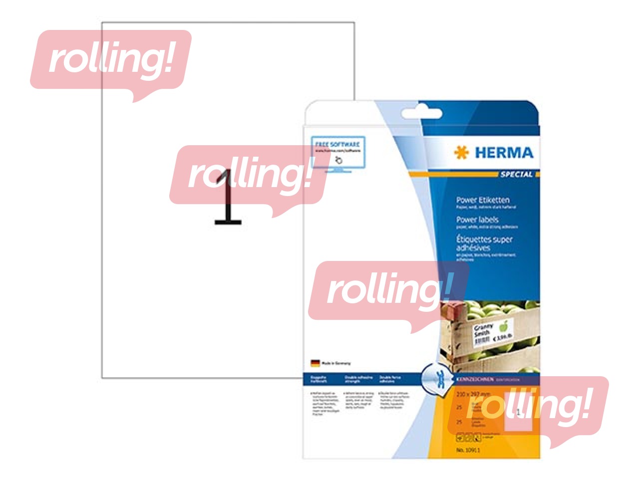 Uzlīmes Herma Special, A4, 210x297mm, 25 loksnes, caurspīdīgas