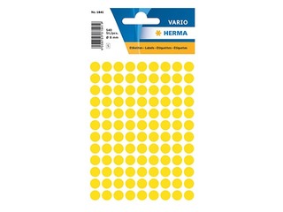Multi-purpose labels Herma, 8 mm, yellow