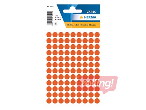 Multi-purpose labels Herma, 8 mm, red