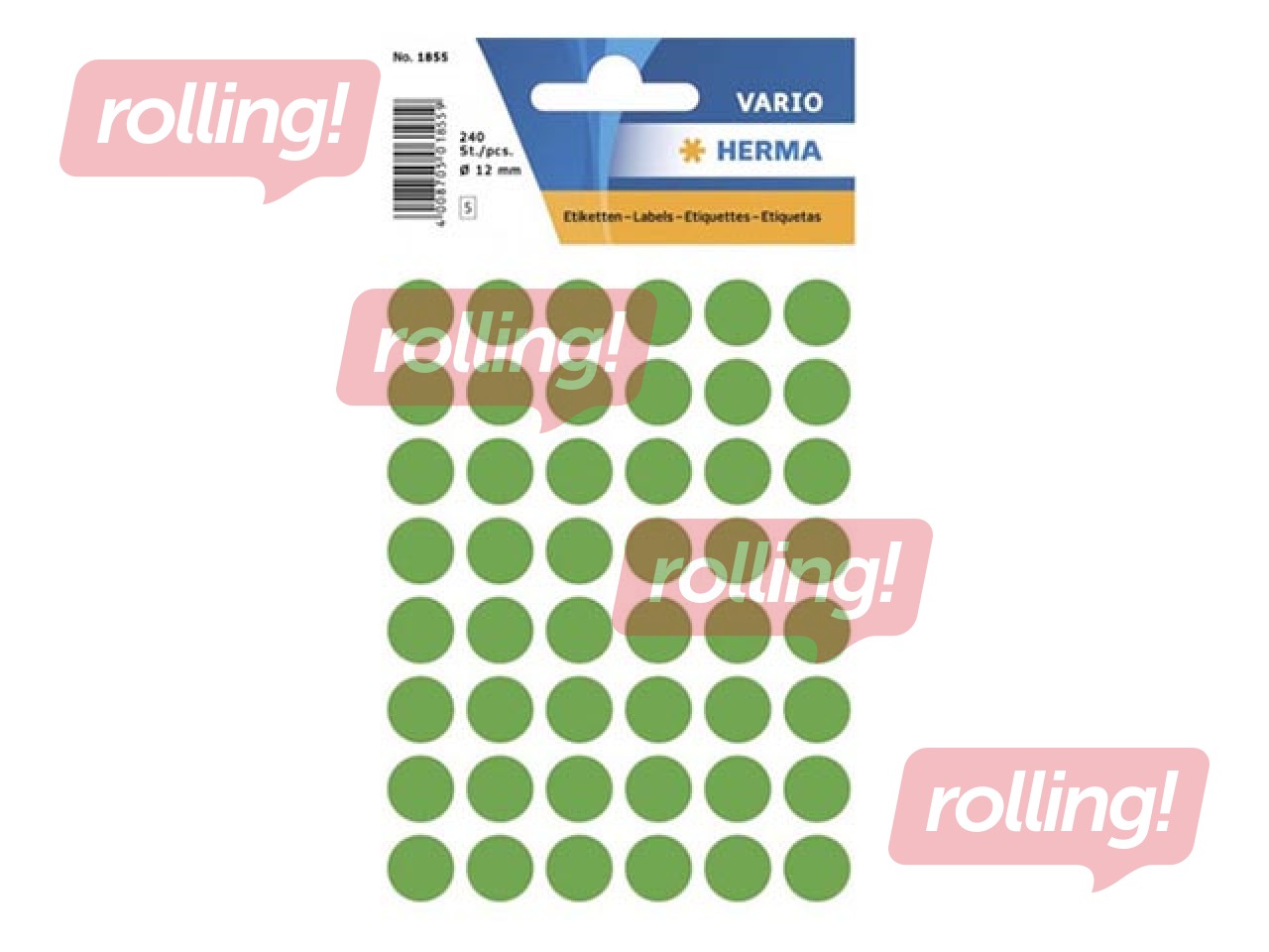 Multi-purpose labels Herma, 13 mm, green