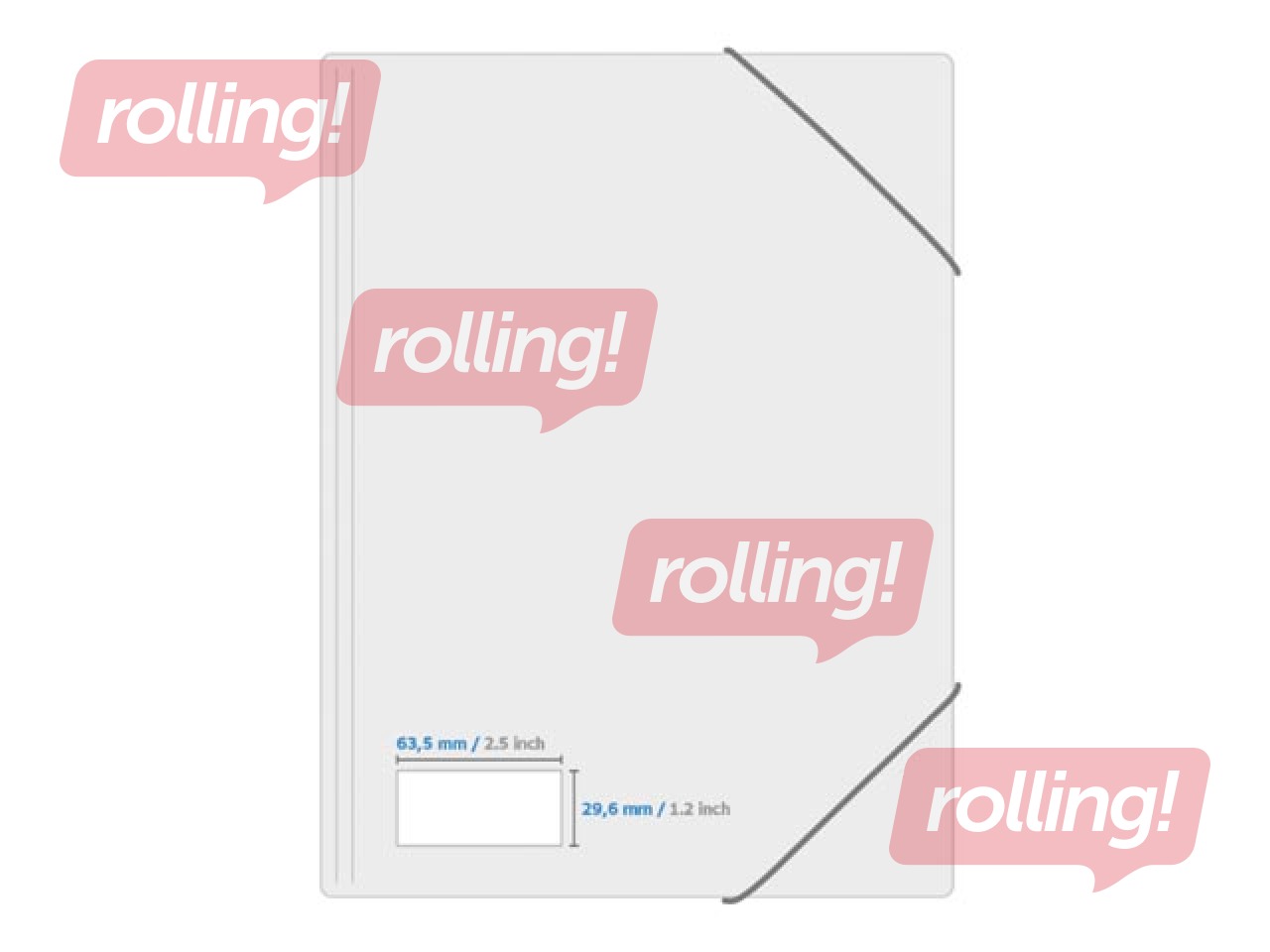 Наклейки Herma, A4, 63,5 x 29,6 мм, 20 листов, белые, для ткани