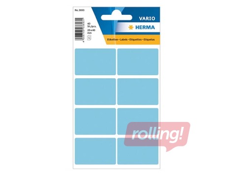 Etiketid, mitmeotstarbelised, Herma Vario, 25x40 mm, sinine