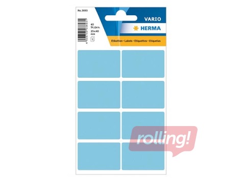 Uzlīmes Herma Vario, 25x40 mm, gaiši zilas
