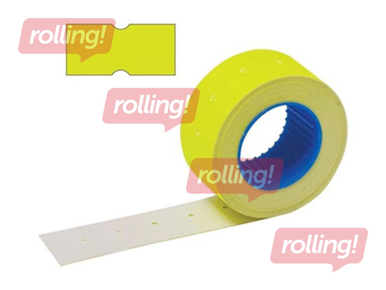 Marķēšanas uzlīmes 21.5 x 12 mm, dzeltenas