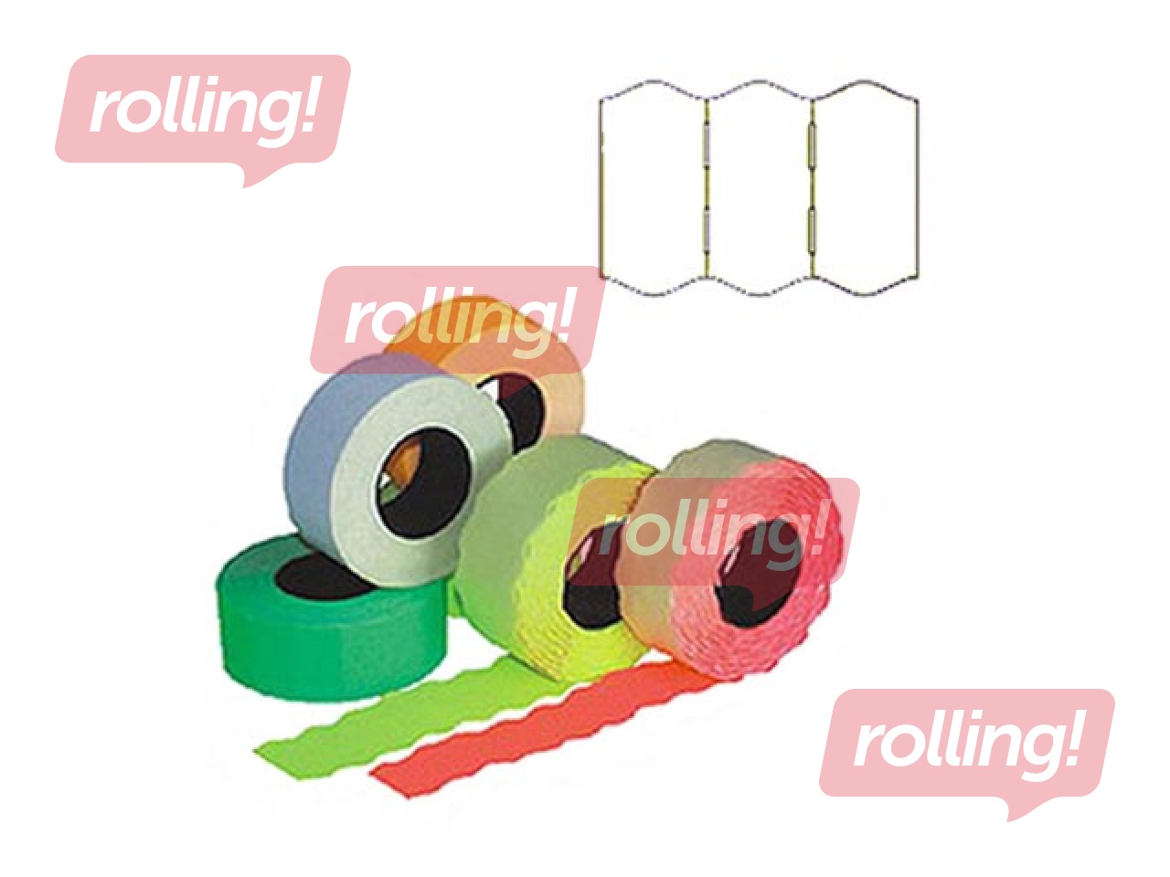 Hinnasildid 22 x 12 mm, valge