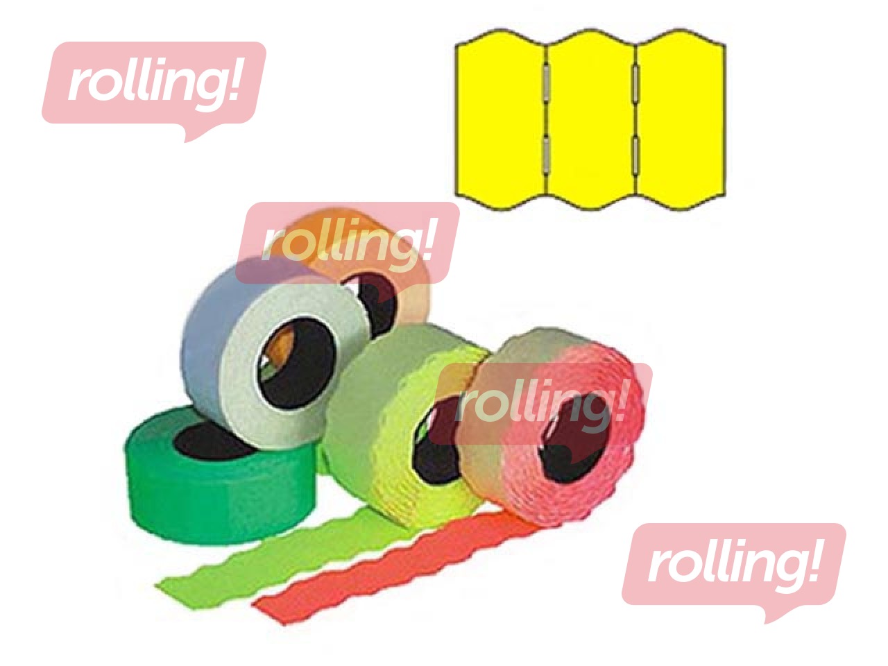 Hinnasildid 22 x 12 mm, kollane