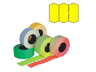 Marķēšanas uzlīmes 22 x 12 mm, dzeltenas