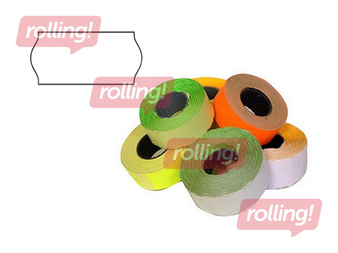 Marking labels 26 x 12 mm, white