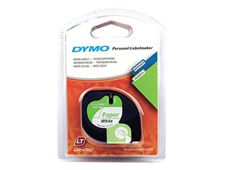 Markeerimislint Dymo , 12 mm x 4 m, paber, valge