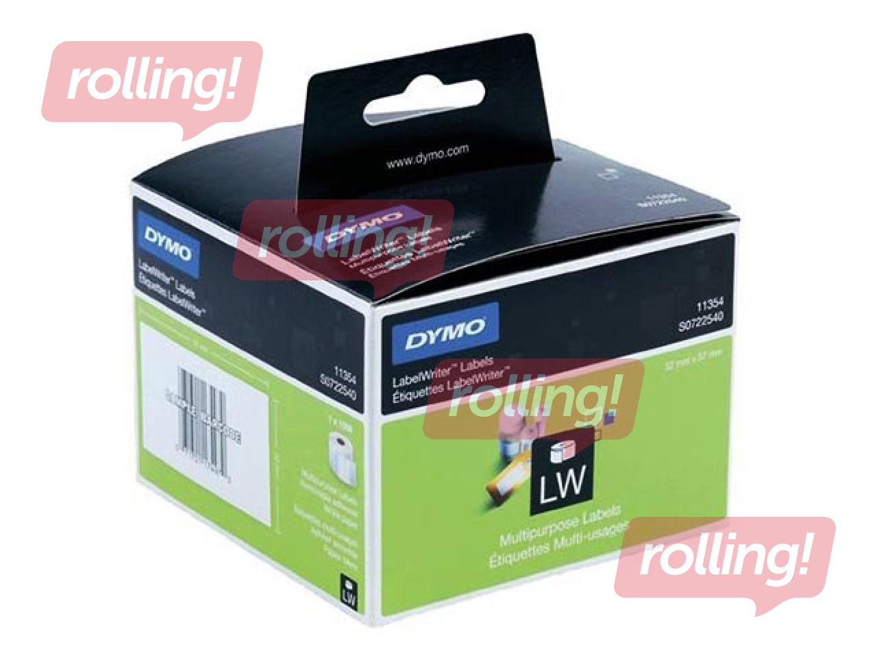 Uzlīmes DYMO Labelwriter, 57 x 32mm, balta, 1000gab