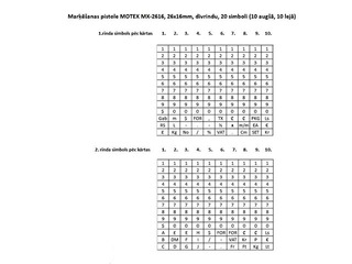 Marķēšanas pistole MOTEX, MX-2616, druka divās rindās 