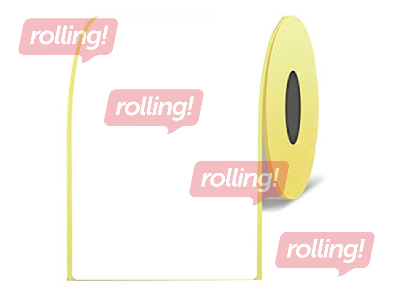 Thermal stickers in a roll, 100x200 mm, TermoEko, 250 pcs