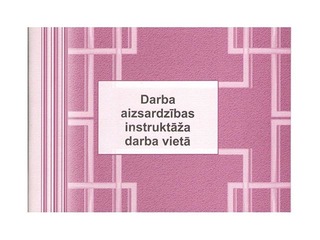 Darba aizsardzības instruktāžu darba vietā reģistrācijas žurnāls, A5, 48 lapas