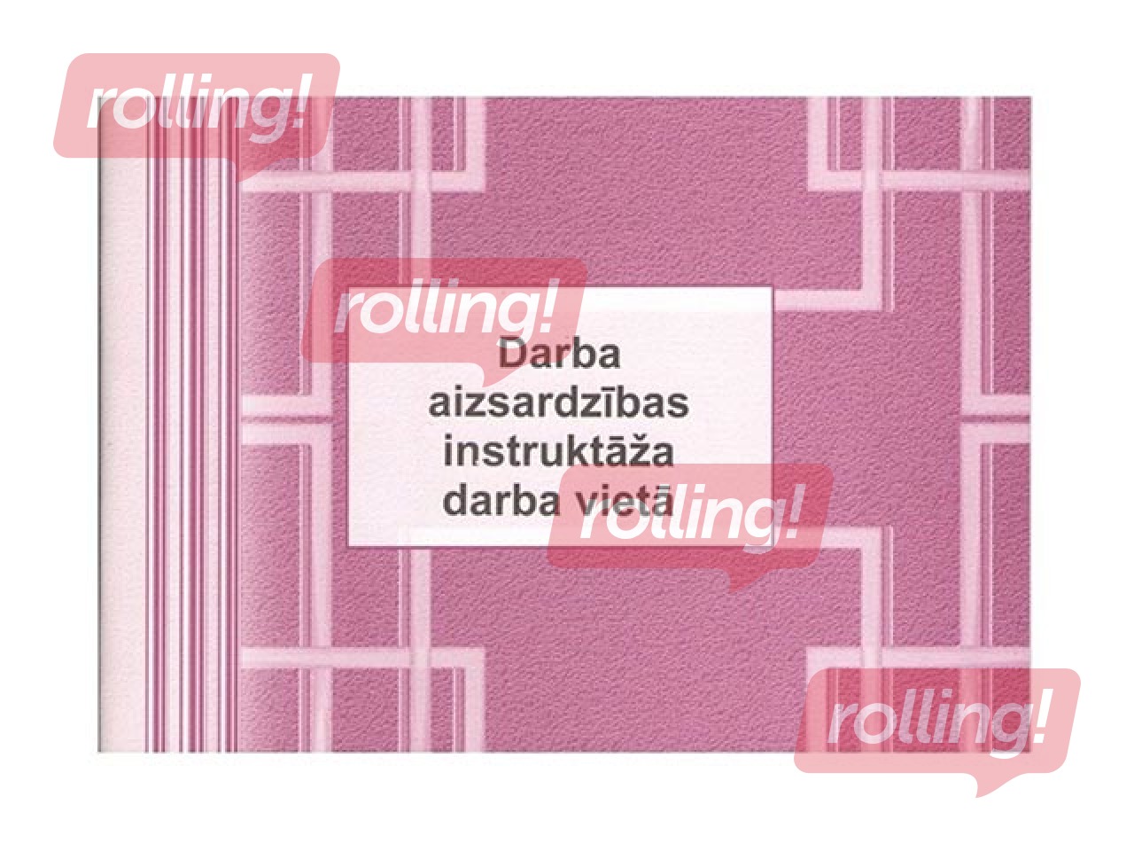 Darba aizsardzības instruktāžu darba vietā reģistrācijas žurnāls, A5, 48 lapas