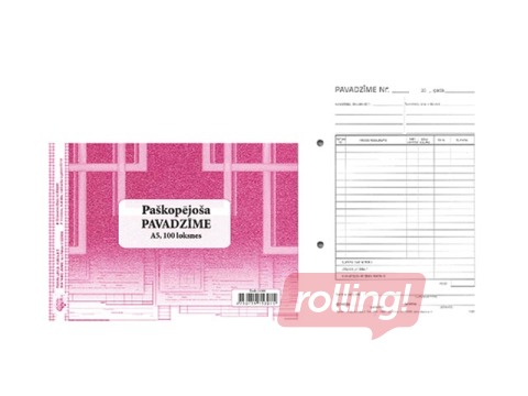 Pavadzīme, A5V, paškopējoša, vienpusēja