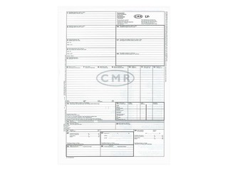 CMR International Consignment - transport waybill without numbers, A4, 100 sheets