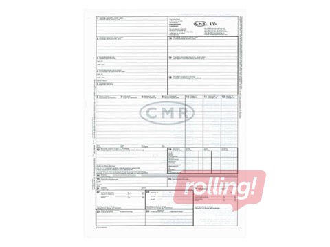 CMR международная товаро-транспортная накладная без номеров, A4, 100 листов