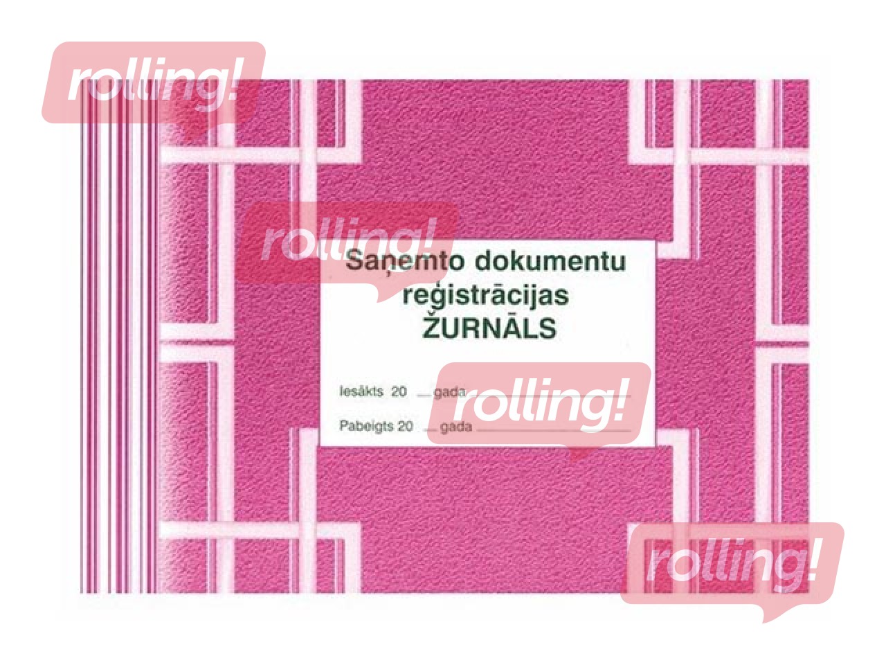 Saņemto dokumentu reģistrācijas žurnāls, A4, 48 lapas