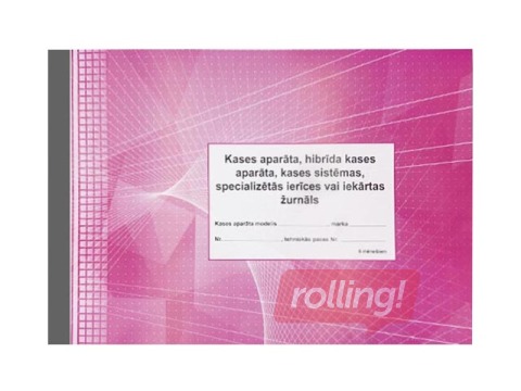 Electronic cash register journal, A4, 6 months