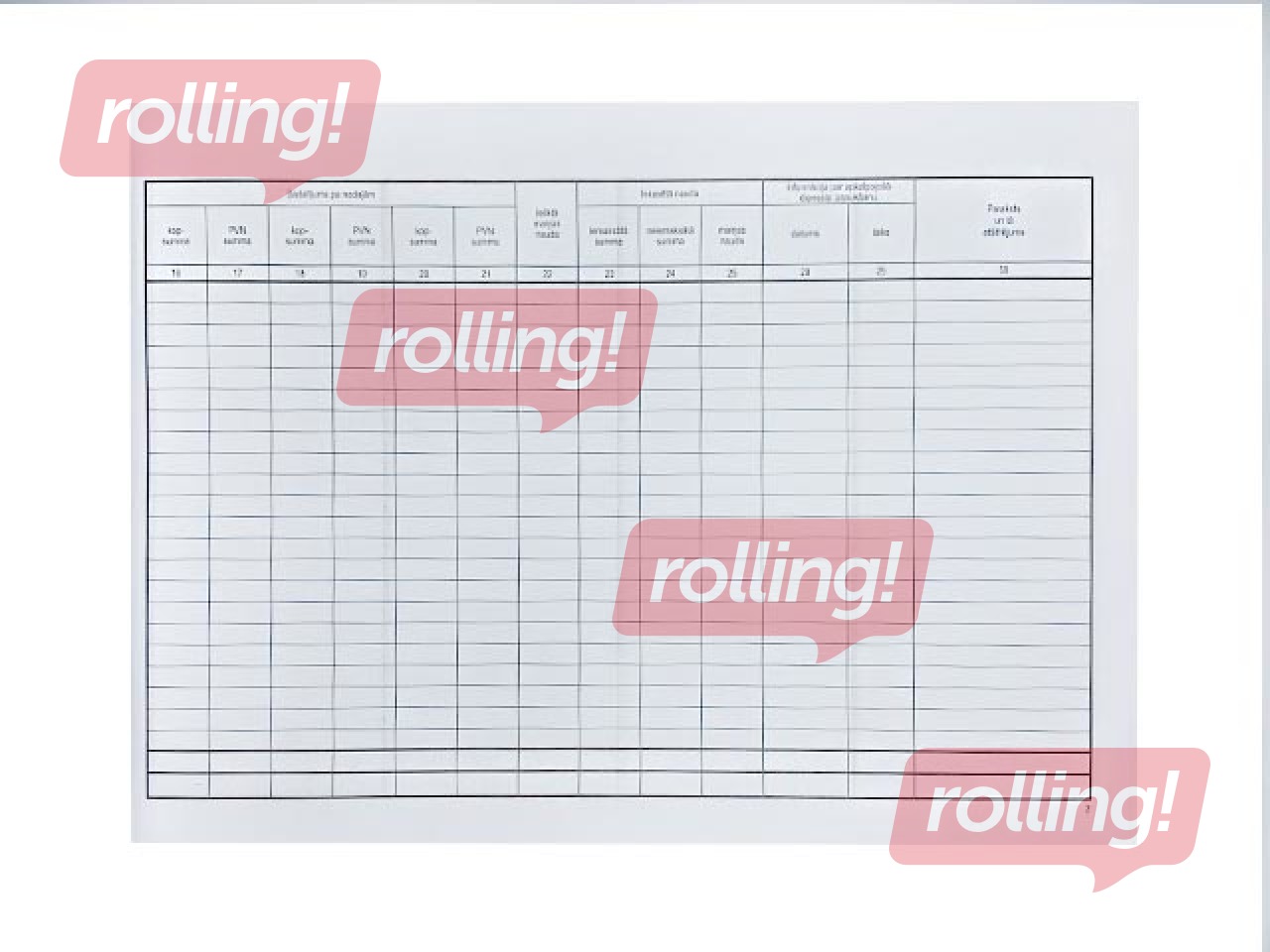 Electronic cash register journal, A4, 6 months