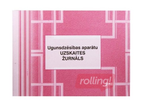 Ugunsdzēsības aparātu uzskaites žurnāls, A5, 48 lapas
