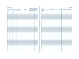 Invoice register, A4, 48 pages