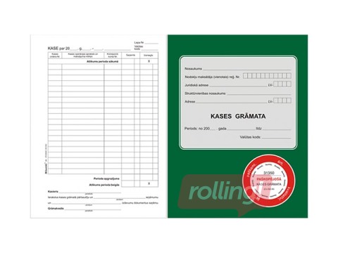 Cash book, A5, self-copying, 50 sets