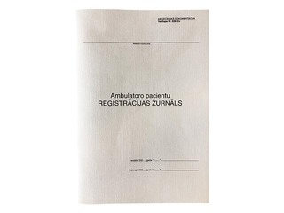 Ambulatoro pacientu reģistrācijas žurnāls, A4, 48 lapas