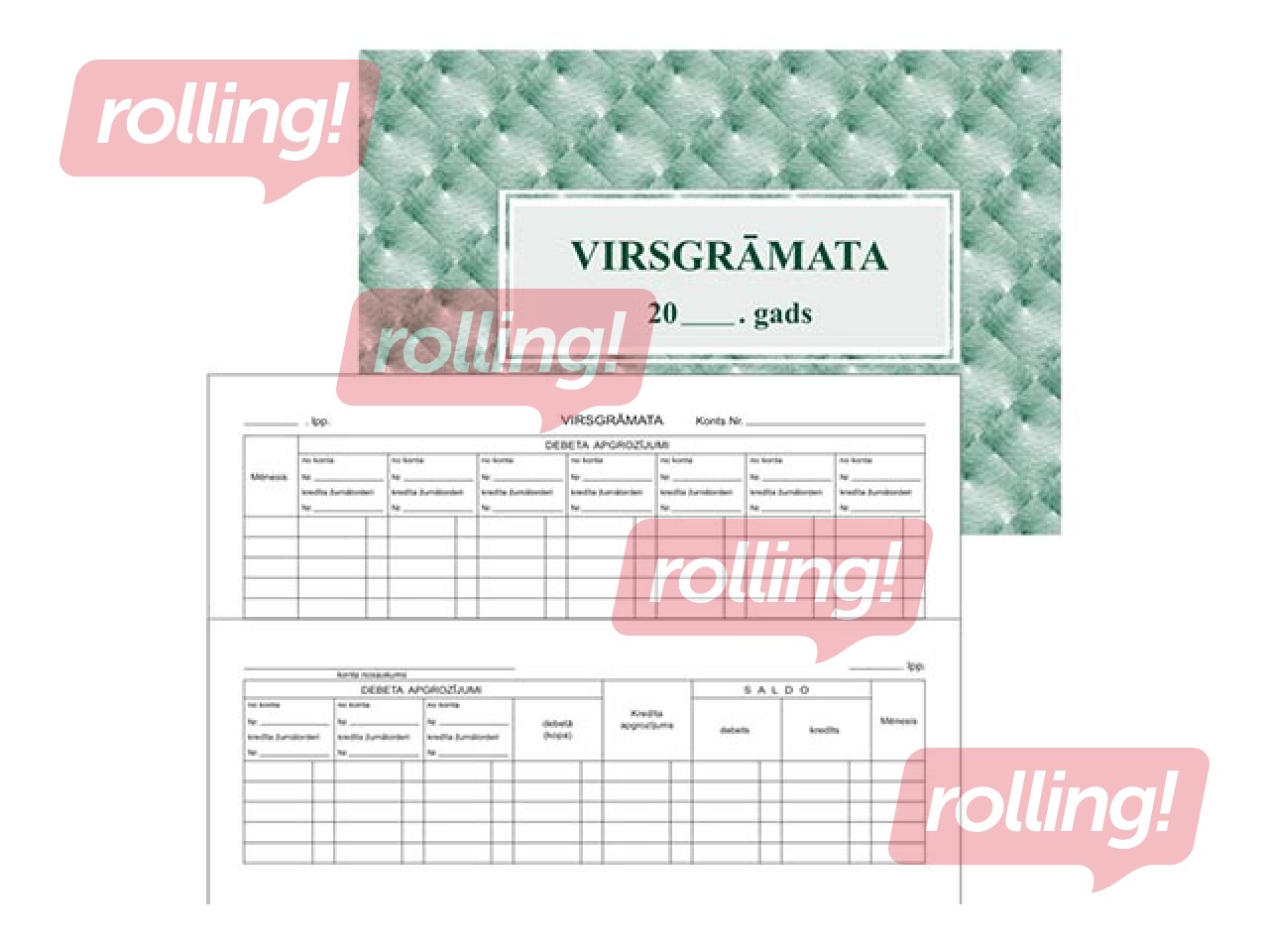 Virsgrāmata A5, 50 lapas