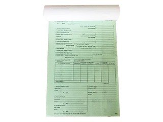 Kokmateriālu pavadzīme, A4, paškopējoša, 4 eksemplāri, 1 komplekts