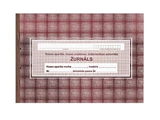 EKA kases žurnāls ar numerāciju, A4, 6 mēneši, 37 lapas