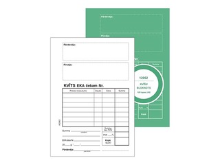 Kvīts EKA čekam, A6, vienpusēja