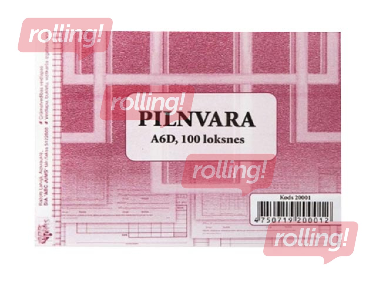 Pilnvara, A6D, 100 lapas