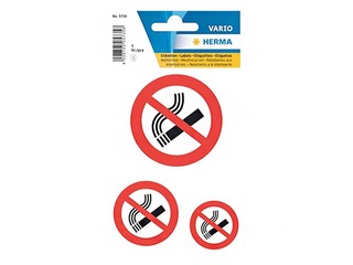 Information labels 'Don?t smoke'