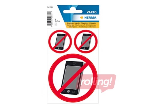 Informatiivne kleebis 'Mobiiltelefoni kasutamine keelatud'