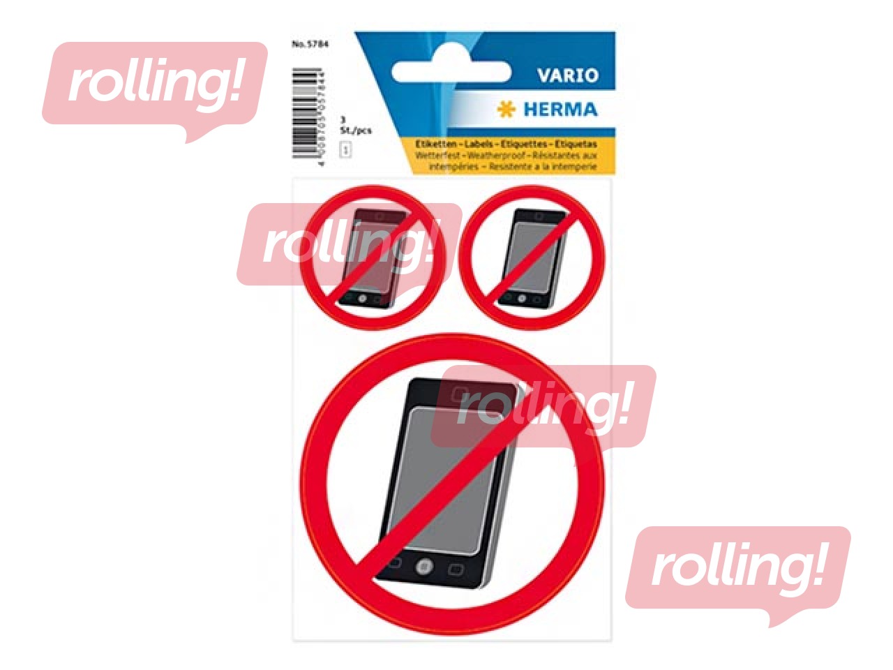 Informatiivne kleebis 'Mobiiltelefoni kasutamine keelatud'