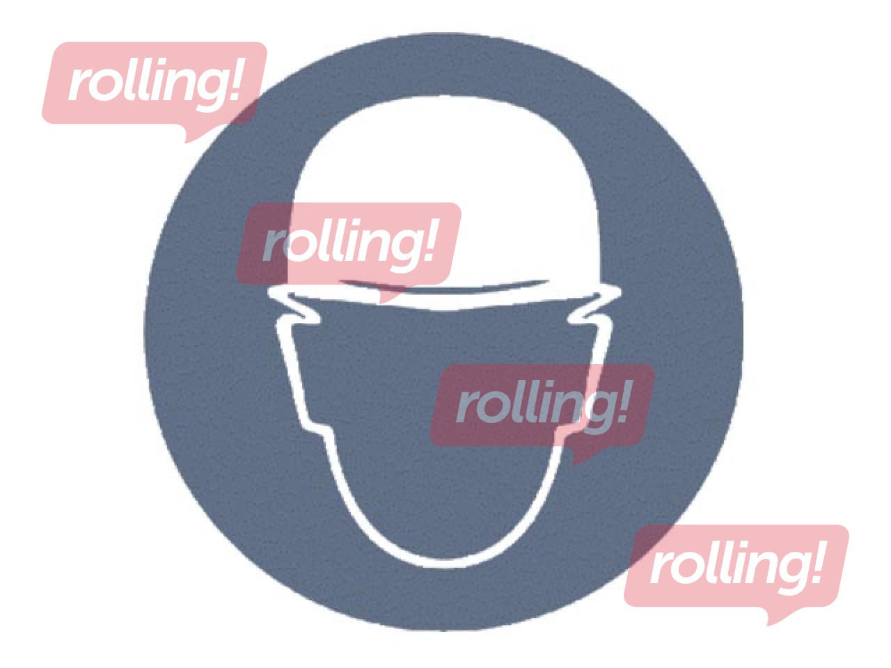 Uzlīme - zīme “Jālieto aizsargķivere”