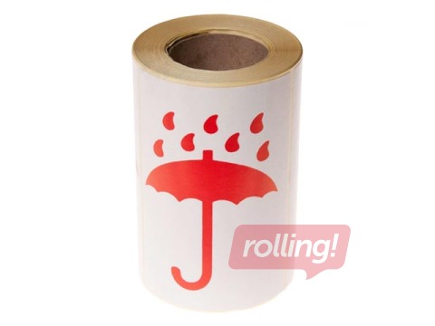 Warning label for marking packages - 