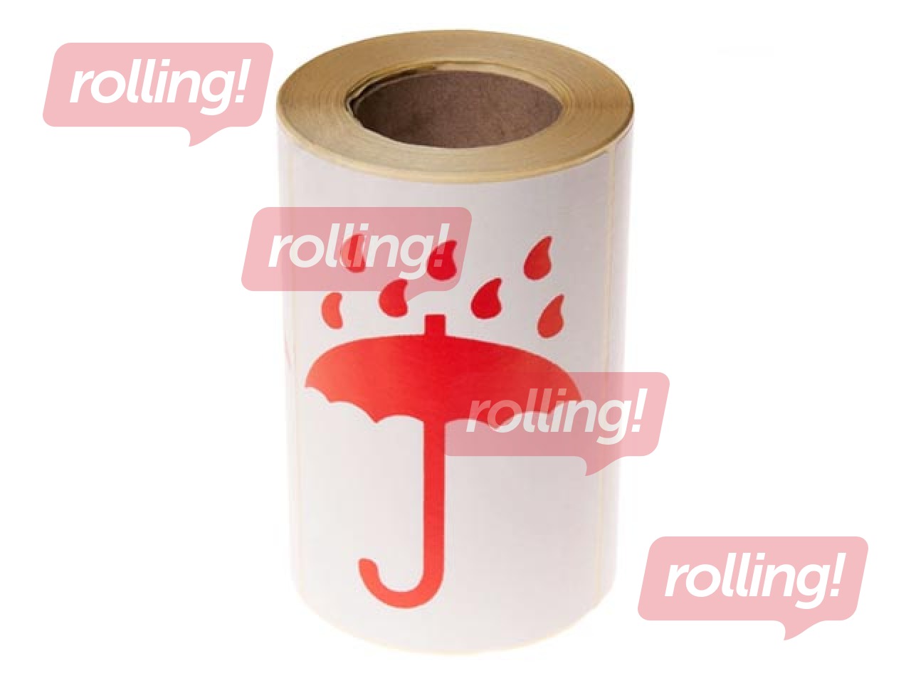 Warning label for marking packages - 
