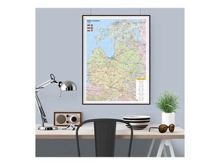 Baltijas valstu sienas karte, 89.5x121.3cm