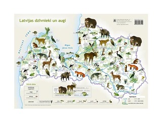 Животные и растения Латвии Животные мира в формате А3