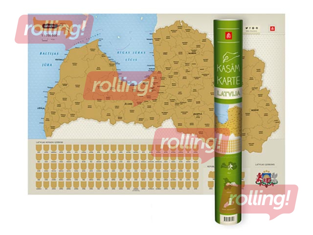 Kasāmkarte, Latvija