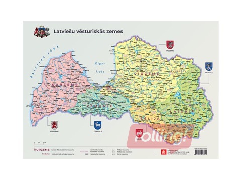 Карта исторических земель Латвии, A3