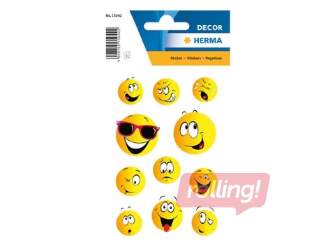Наклейки Herma Decor, лица , 3 листа
