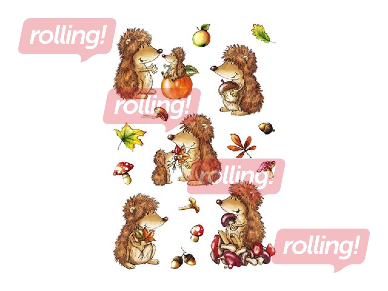 Uzlīmes Herma Decor, Eži, 3 lapas