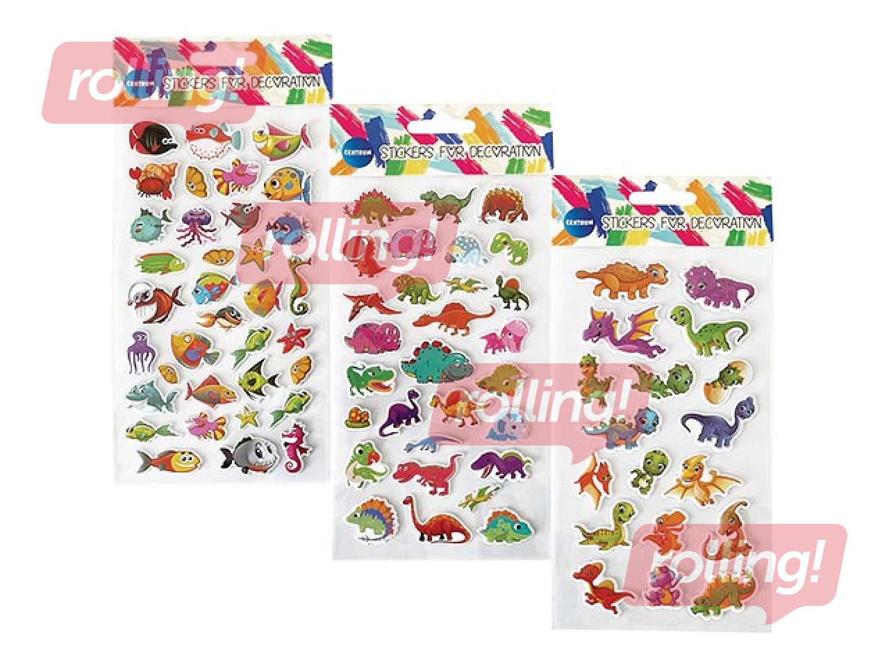 Uzlīmes Centrum Puffy Animals, 1 lapa