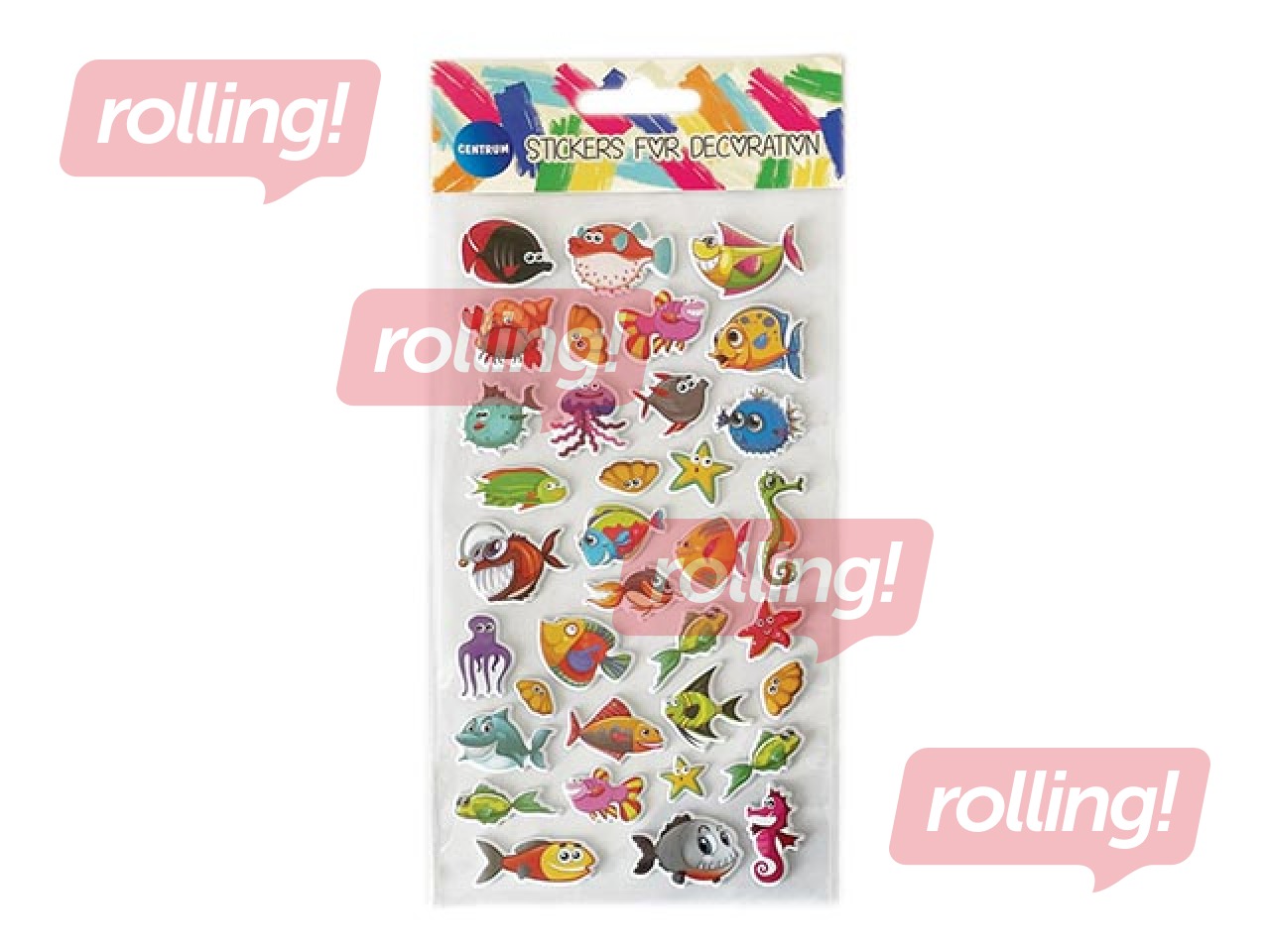 Uzlīmes Centrum Puffy Animals, 1 lapa