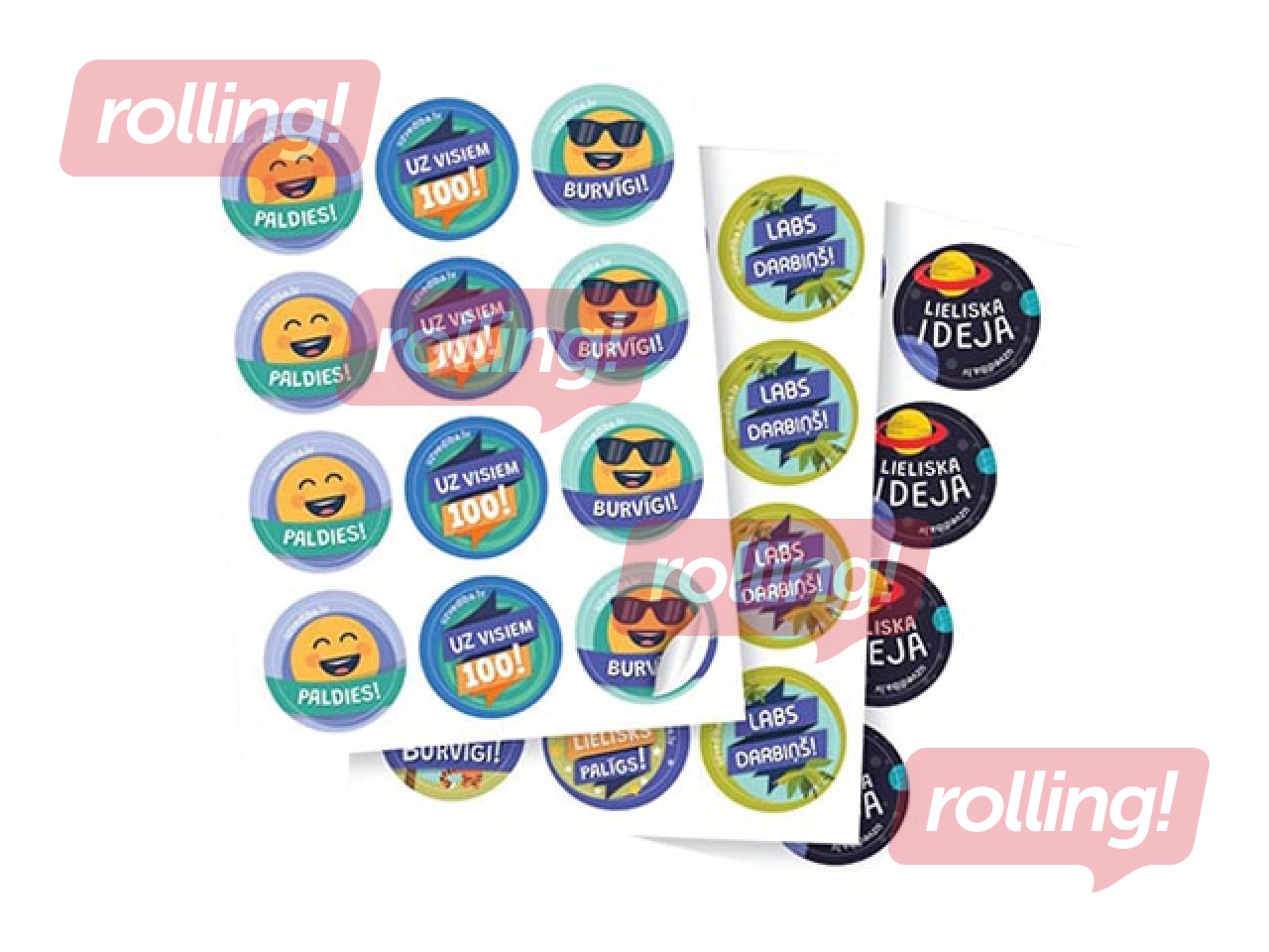 Motiveerivad kleebised LV, 120 tk